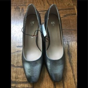 H&M Silver Chunky Pumps